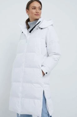 Γυναικεία Μακριά μπουφάν Μπουφάν με επένδυση από πούπουλα United Colors Of Benetton άσπρο,