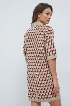 Γυναικεία Φορέματα Φόρεμα από μείγμα μαλλιού United Colors Of Benetton μπεζ, -United Colors of Benetton Κατάστημα unnamed file 667