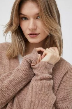 Γυναικεία Χωρίς φερμουάρ Πουλόβερ με προσθήκη μαλλιού United Colors Of Benetton χρώμα: μπεζ, -United Colors of Benetton Κατάστημα unnamed file 707