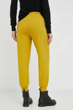 Γυναικεία Υφασμάτινα Βαμβακερό παντελόνι United Colors Of Benetton κίτρινο, -United Colors of Benetton Κατάστημα unnamed file 711
