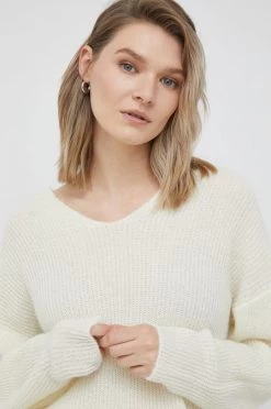 Γυναικεία Χωρίς φερμουάρ Πουλόβερ με προσθήκη μαλλιού United Colors Of Benetton χρώμα: μπεζ, -United Colors of Benetton Κατάστημα unnamed file 727