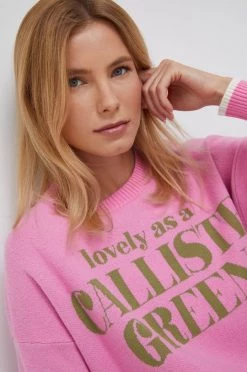 Γυναικεία Χωρίς φερμουάρ Πουλόβερ με προσθήκη μαλλιού United Colors Of Benetton X Pantone χρώμα: ροζ -United Colors of Benetton Κατάστημα unnamed file 751