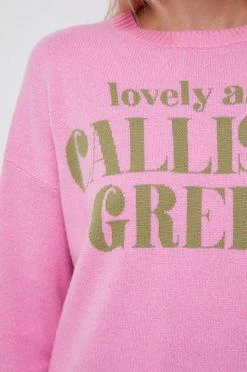 Γυναικεία Χωρίς φερμουάρ Πουλόβερ με προσθήκη μαλλιού United Colors Of Benetton X Pantone χρώμα: ροζ -United Colors of Benetton Κατάστημα unnamed file 752