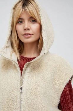 Γυναικεία Γιλέκα Γιλέκο δύο όψεων United Colors Of Benetton χρώμα: μπεζ -United Colors of Benetton Κατάστημα unnamed file 777