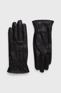 Γυναικεία Γάντια Δερμάτινα γάντια United Colors Of Benetton μαύρο