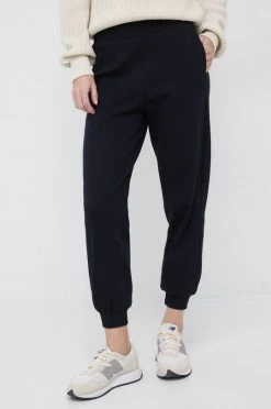 Γυναικεία Παντελόνια φόρμας Βαμβακερό παντελόνι United Colors Of Benetton μαύρο