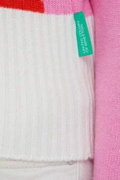 Γυναικεία Χωρίς φερμουάρ Πουλόβερ με προσθήκη μαλλιού United Colors Of Benetton X Pantone χρώμα: ροζ -United Colors of Benetton Κατάστημα unnamed file 84