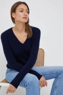 Γυναικεία Χωρίς φερμουάρ Μάλλινο πουλόβερ United Colors Of Benetton χρώμα: ναυτικό μπλε,