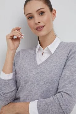 Γυναικεία Χωρίς φερμουάρ Μάλλινο πουλόβερ United Colors Of Benetton χρώμα: γκρι,