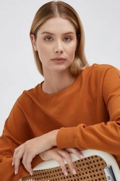 Γυναικεία Χωρίς φερμουάρ Βαμβακερή μπλούζα United Colors Of Benetton χρώμα: πορτοκαλί, -United Colors of Benetton Κατάστημα unnamed file 900