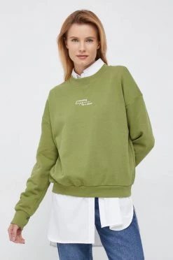 Γυναικεία Χωρίς φερμουάρ Βαμβακερή μπλούζα United Colors Of Benetton χρώμα: πράσινο,