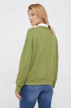 Γυναικεία Χωρίς φερμουάρ Βαμβακερή μπλούζα United Colors Of Benetton χρώμα: πράσινο, -United Colors of Benetton Κατάστημα unnamed file 904