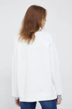 Γυναικεία Χωρίς φερμουάρ Βαμβακερή μπλούζα United Colors Of Benetton χρώμα: άσπρο, -United Colors of Benetton Κατάστημα unnamed file 943