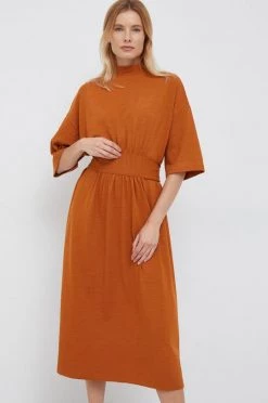 Γυναικεία Φορέματα Φόρεμα United Colors Of Benetton καφέ,